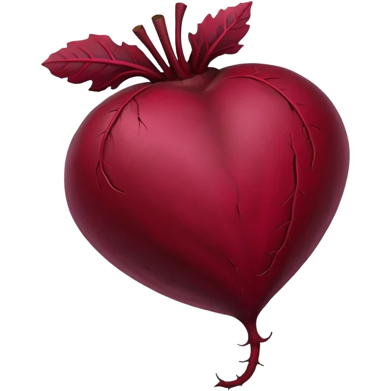 whole beetroot, no bowl emoji