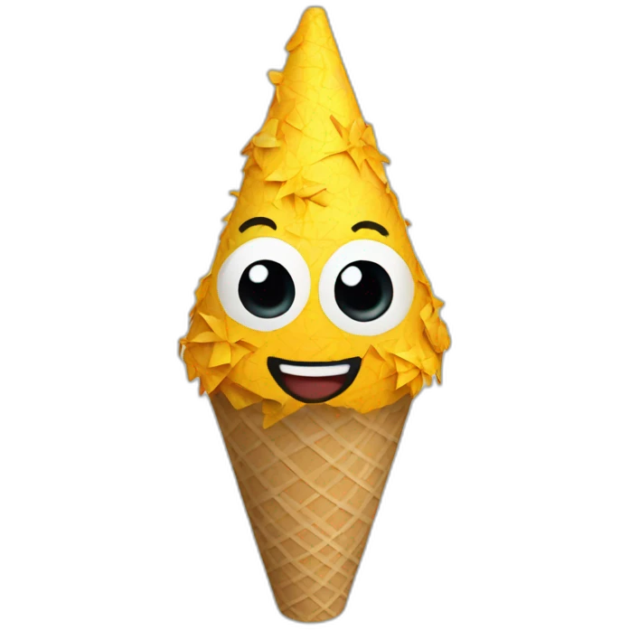 A seven-cone star pinata emoji