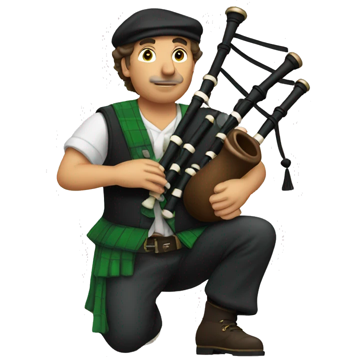 man playing bagpipes emoji