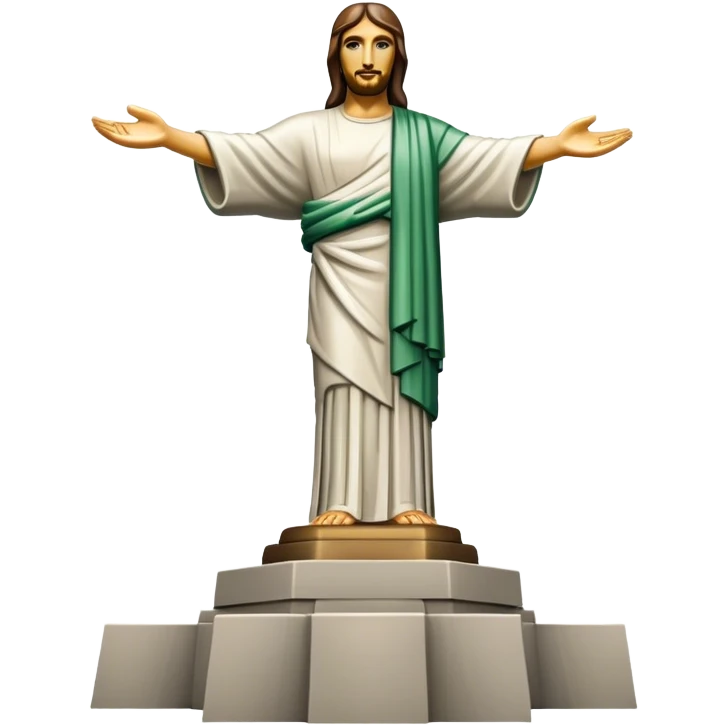 Christ the Redeemer statue, no frame emoji