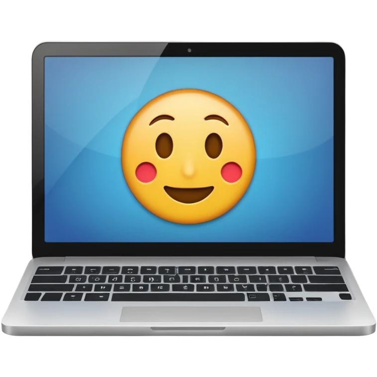 laptop with “1C” on the screen emoji