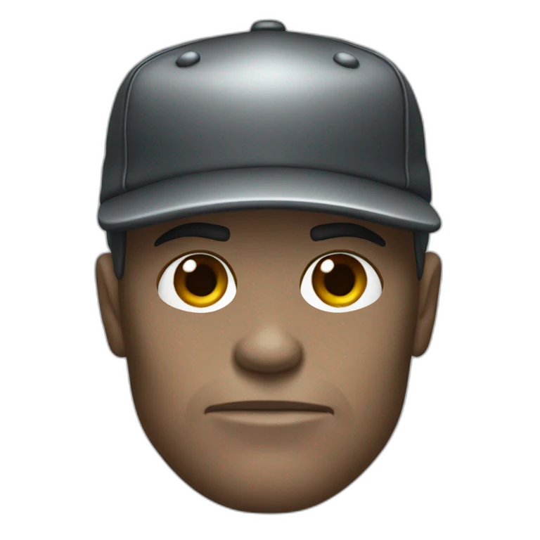 terminator wearing a baseball cap emoji
