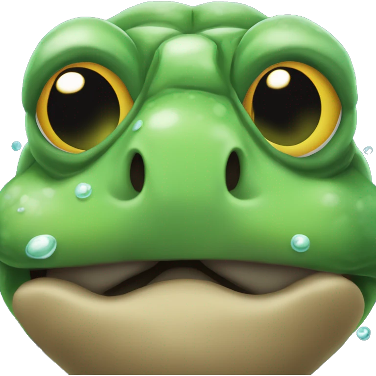 🐢🐢🐢this emoji but water coming from his eyes emoji