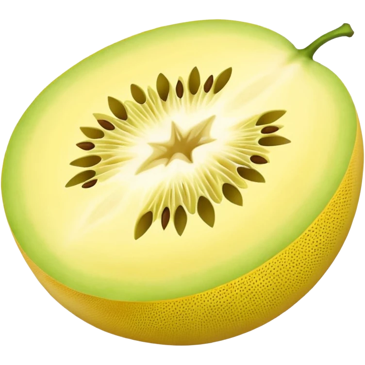 yellow whole honeydew melon fesh emoji