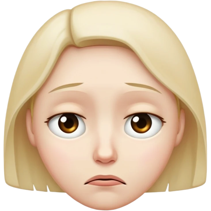Sad face emoji