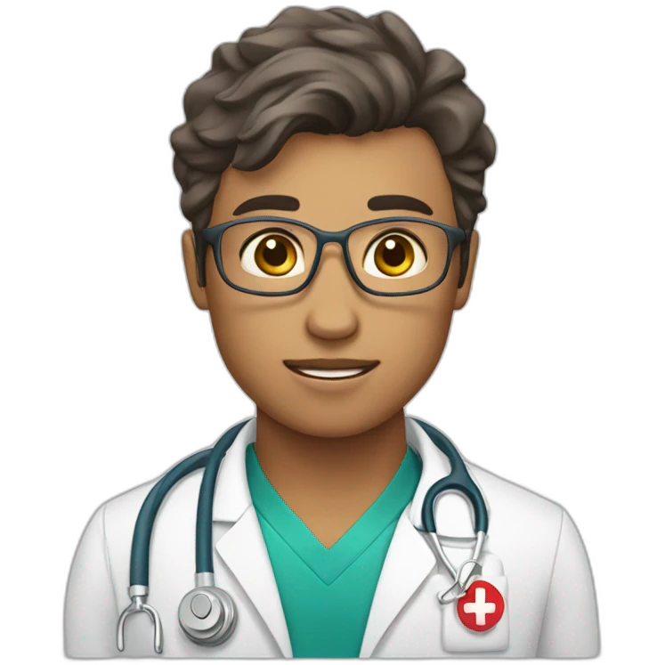 CPR done by young doctor emoji