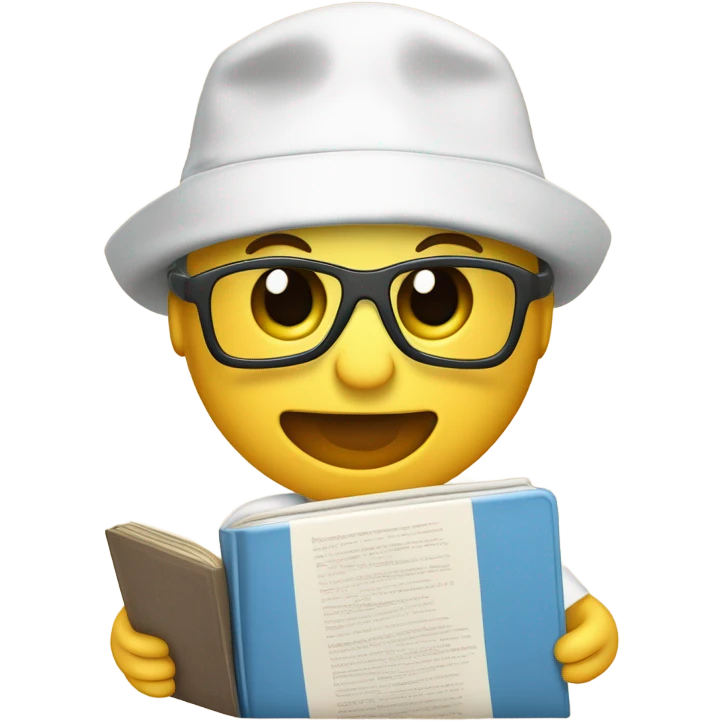 Esqueleto estudiando medicina emoji