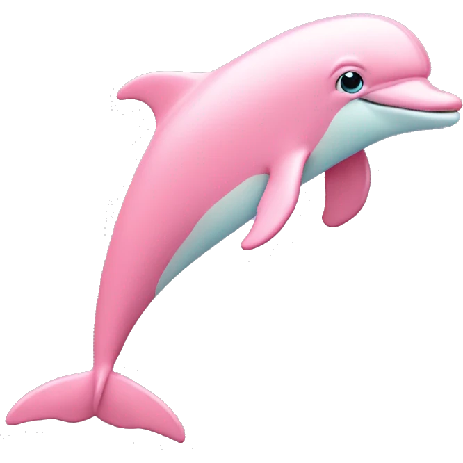 Pastel-pink-colors-dolphin emoji