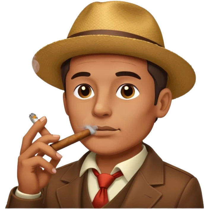 Guy faceGuy face with cigar emoji