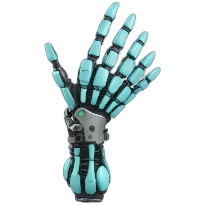 bionic hand emoji