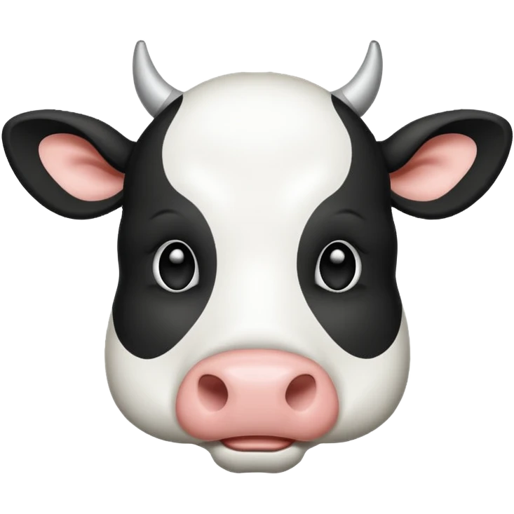 draw this emoji whit just line 🐮 emoji