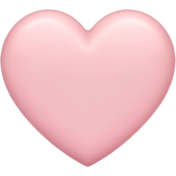 pastel pink heart emoji