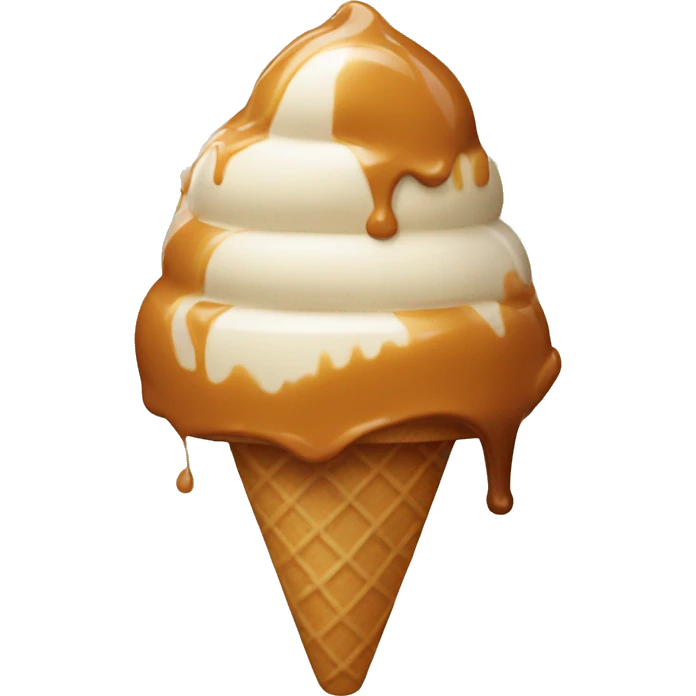 Caramel icecream  emoji