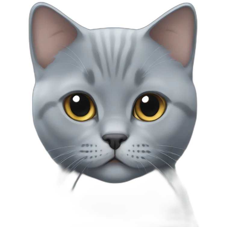 British Shorthair Blue Cat emoji