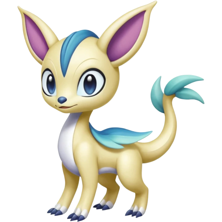 Shiny colorful glossy soft smooth silky adorable Meloetta-Sergal-Cresselia-Palkia-Stitch-Fakémon-creature-hybrid emoji