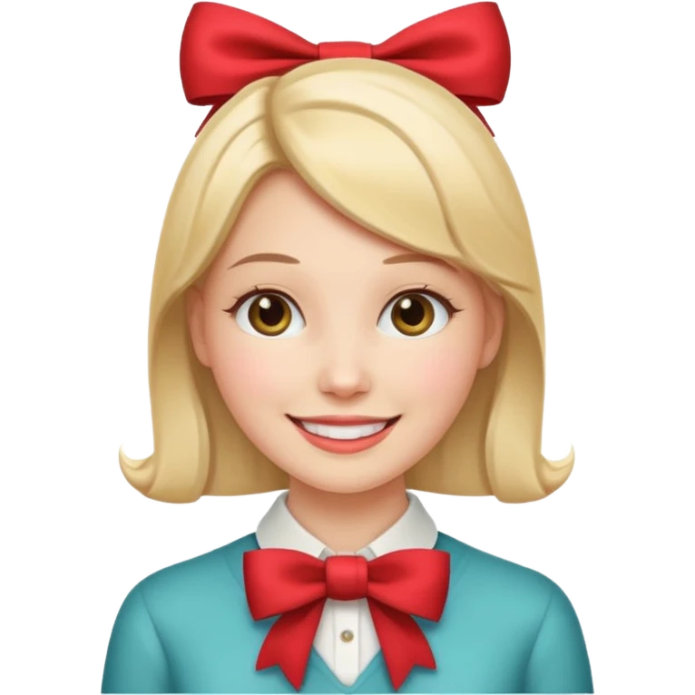 women with neckBow. emoji