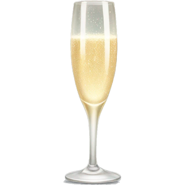 Sparkling champagne flute  emoji