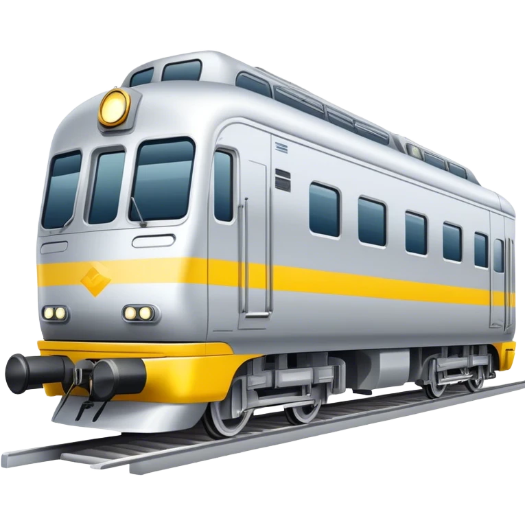Australian passenger train (Iconic colour: Silver and yellow) emoji