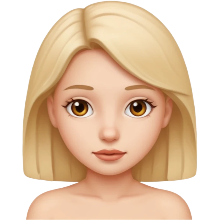 a full girl with no clothes at all emoji
