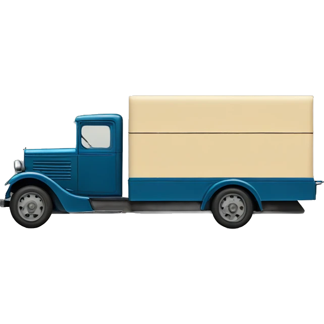 Very long 1934 moving truck side view  emoji