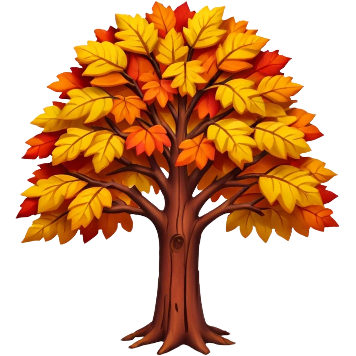 autumn tree emoji