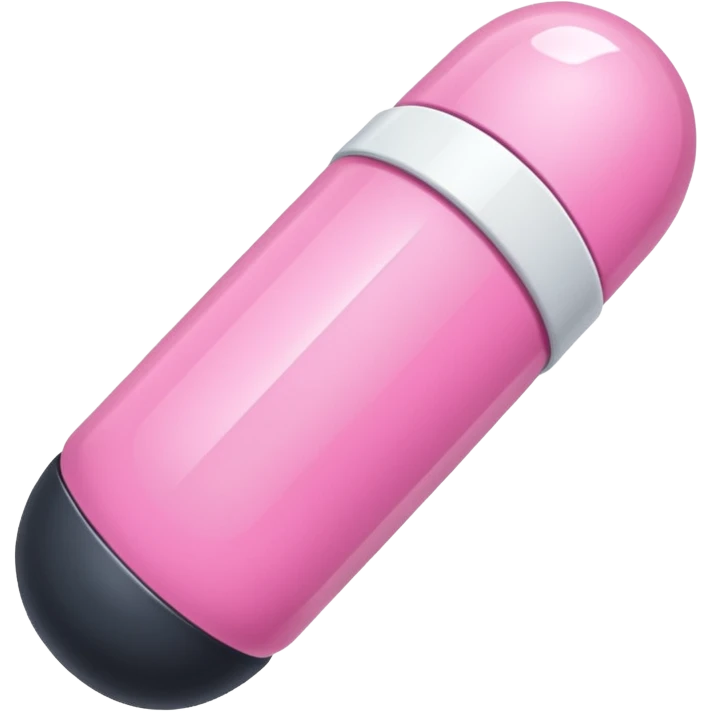 pink and white capsule emoji