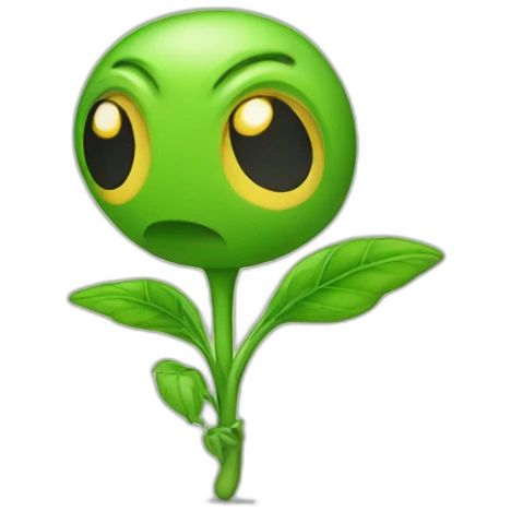 Weed Peashooter emoji