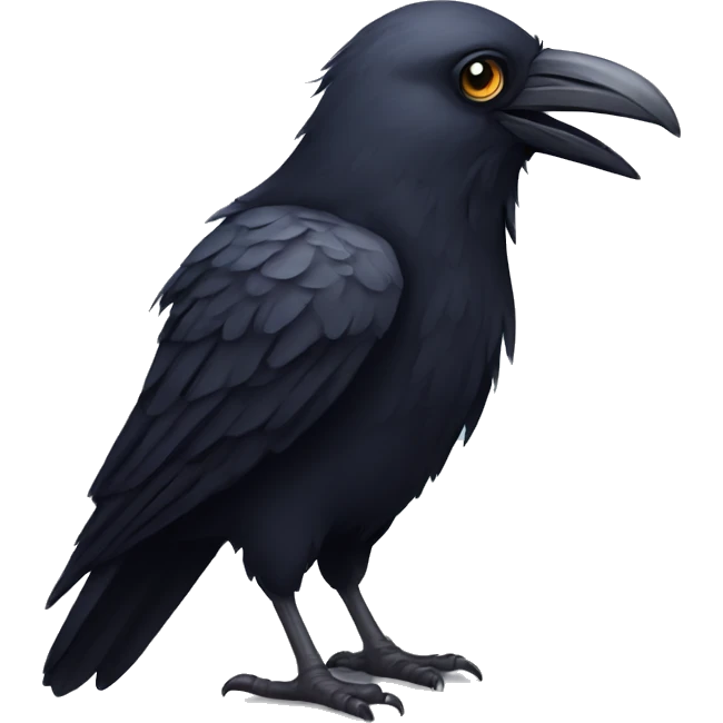 three eyed raven facing forwards emoji