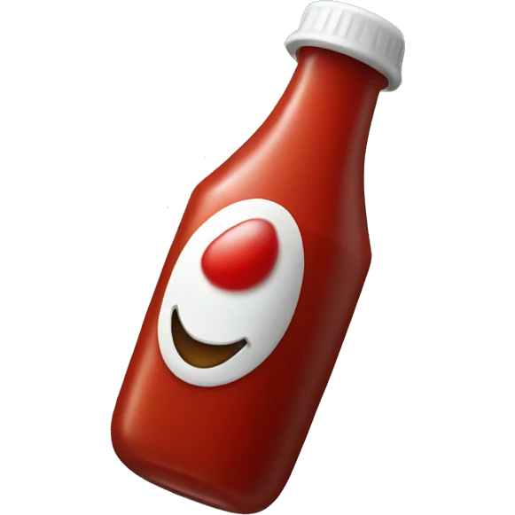 Ketchup bottle emoji