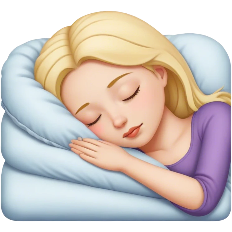 Chica durmiendo emoji