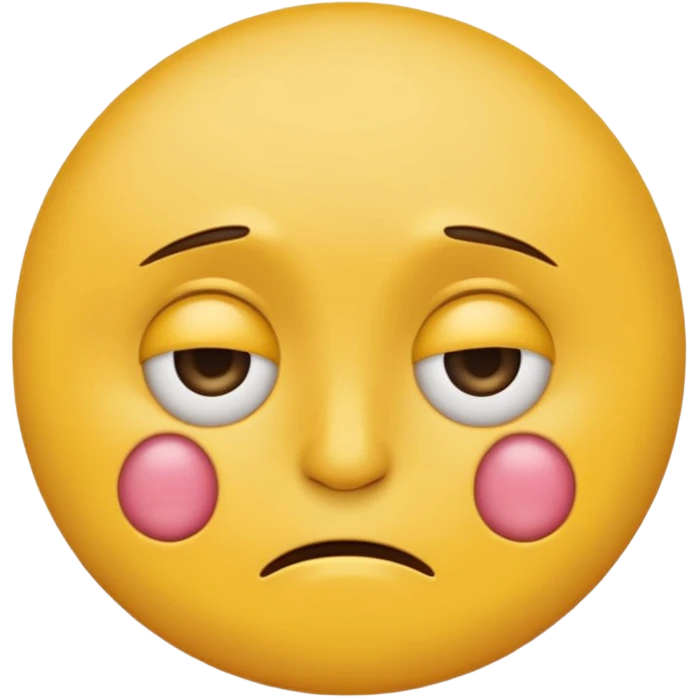 yellow round emoji with peace sign hand, sad eyes, small angry vein mark on forehead showing both emotions emoji