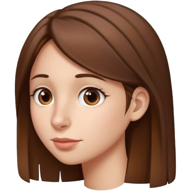 girl with big nose, side view emoji
