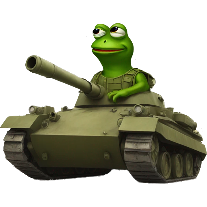 pepe on a tank emoji