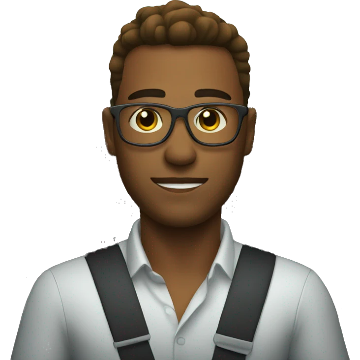 Man driving car emoji