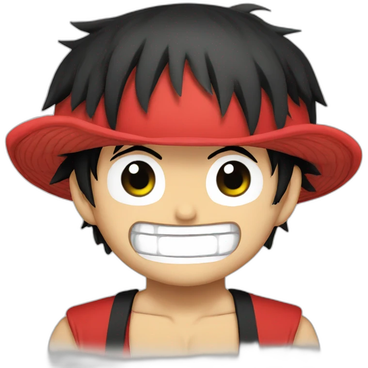 One piece luffy with red band  emoji