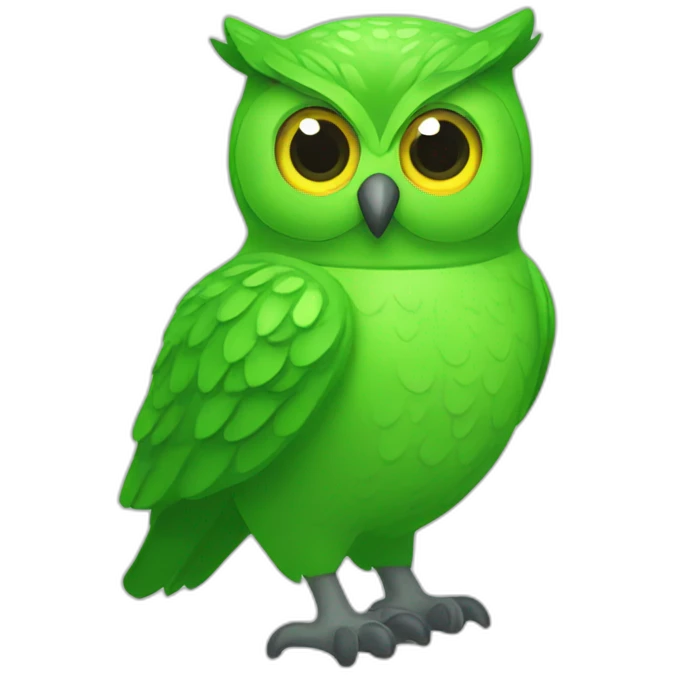 duolingo green owl emoji