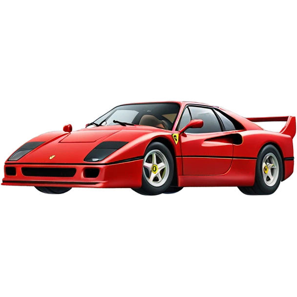 Fast sports car ferrari f40 emoji
