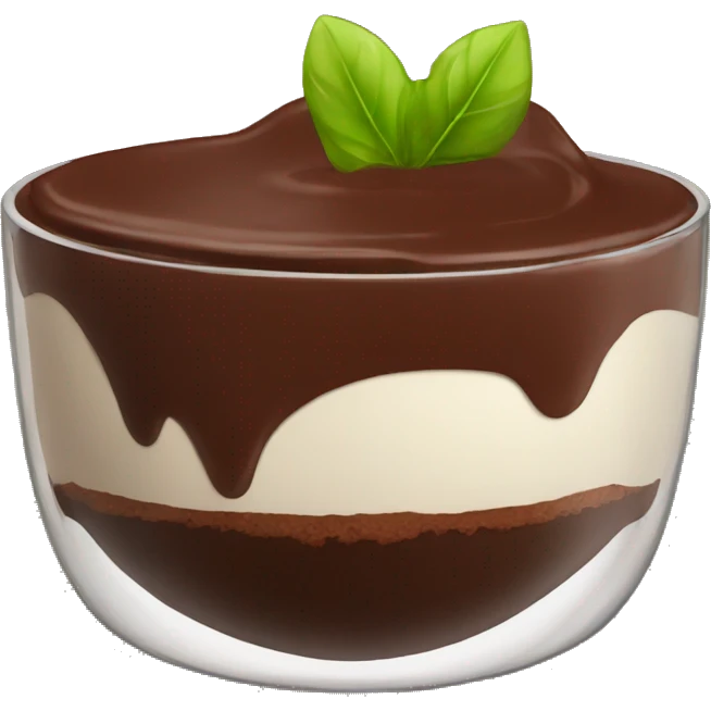Chocolate pudding  emoji
