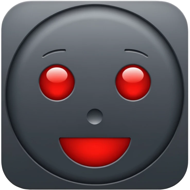 Create a font style for an FM radio station. Use dark gray and red colors. On one side, include a circle to fit the media outlet's logo. emoji