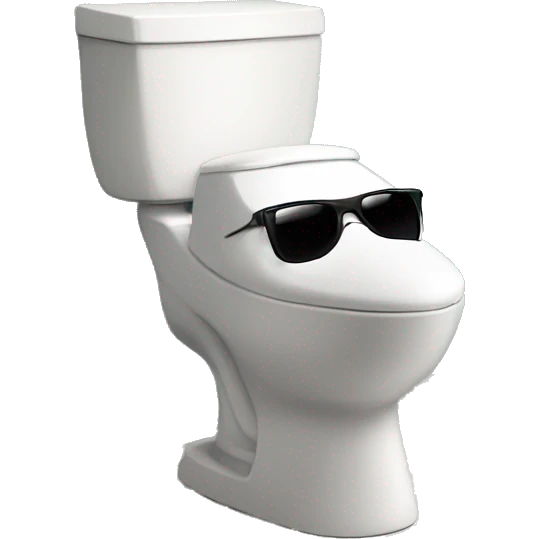 Skibidi toilet with sun glasses  emoji