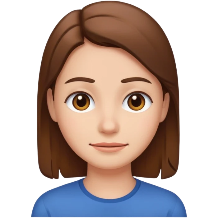 A smile but with the sad eyebrow emoji