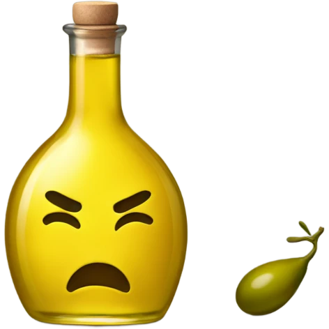 Vile of yellow olive oil emoji