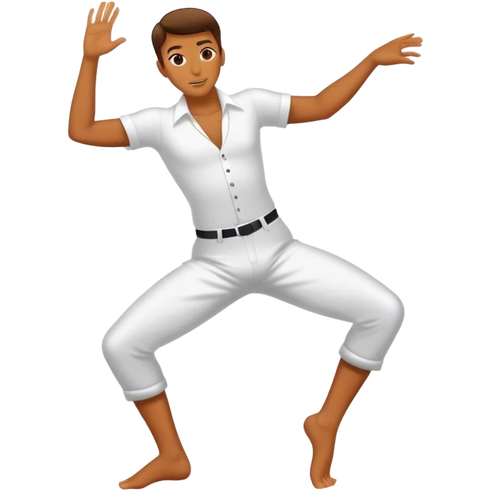 Feet on a dace emoji