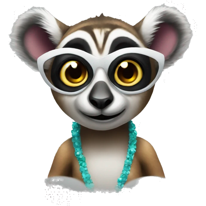 Lemur in bikini  emoji