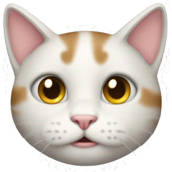 Shy cat emoji