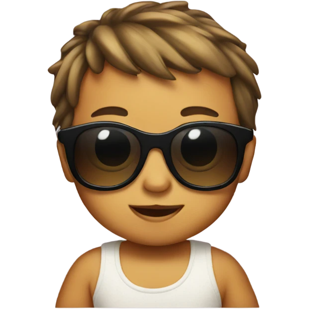 Baby with sunglasses  emoji