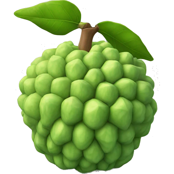 3D sugar apple  emoji