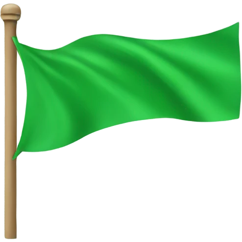 Green flag emoji