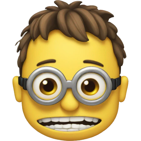 Minion smirking emoji