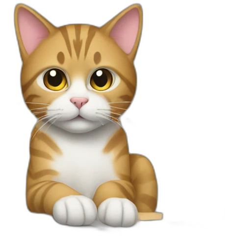 cat on a computer emoji
